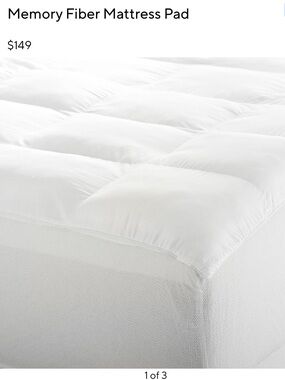 Pottery Barn Teen memory fiber mattress pad